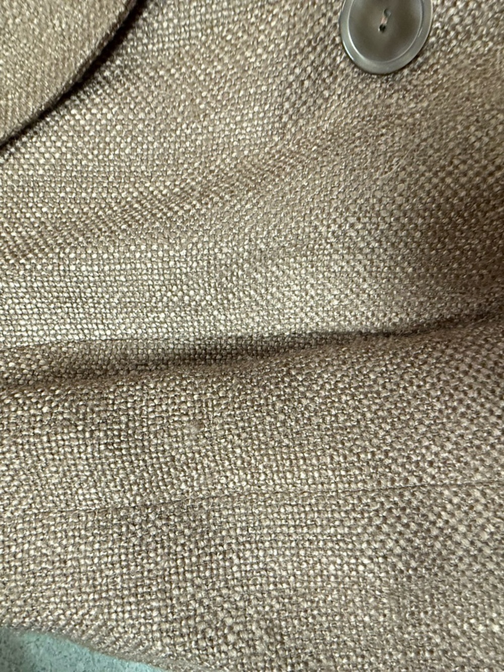 Talbots Double-Breasted Oatmeal Tweed Blazer - Picture 6 of 7